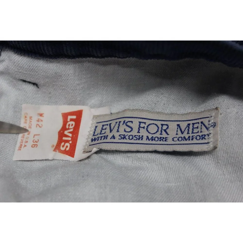 Levi's‎ men's 80s 90s vintage straight leg high waist corduroy pants jeans